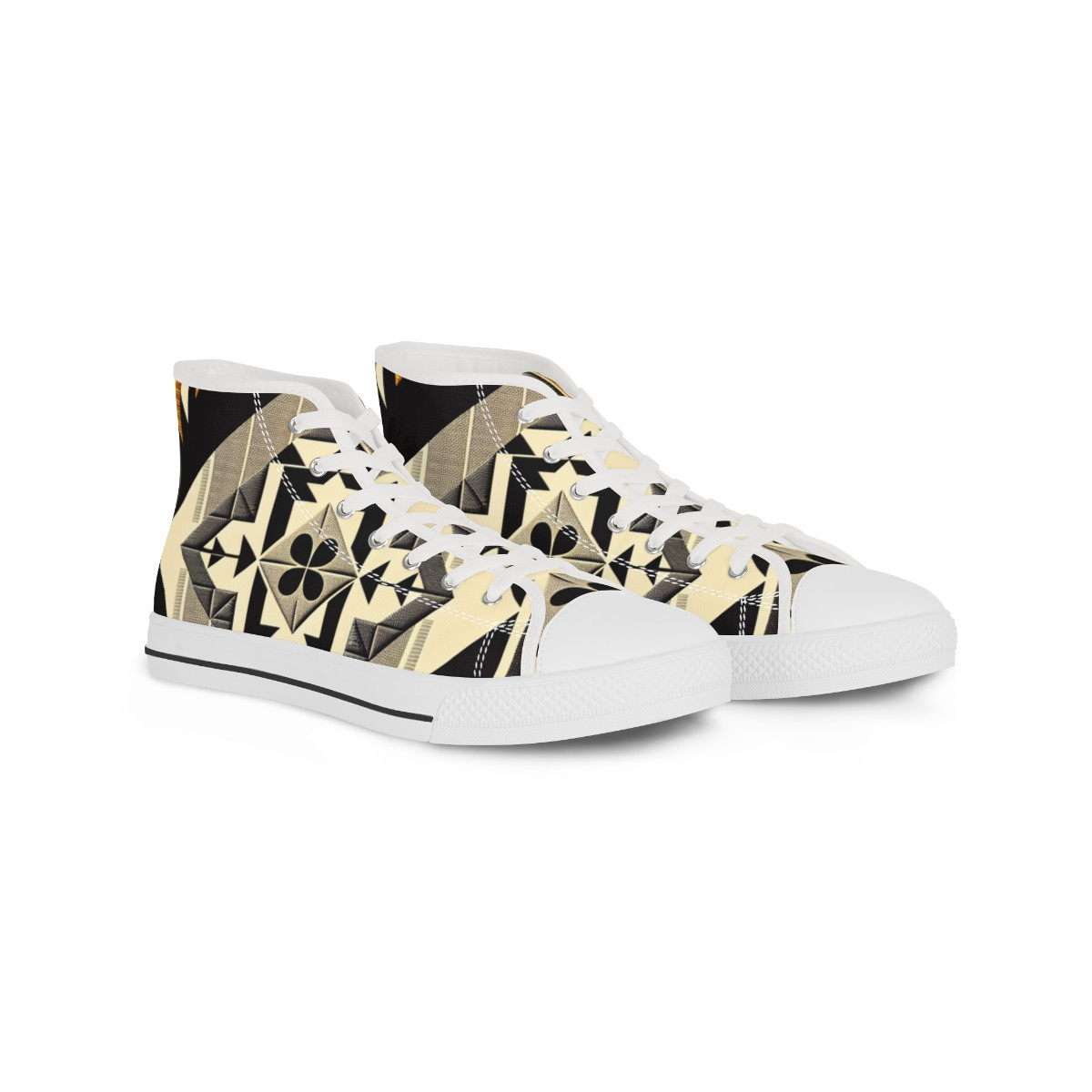 "AfroStride Kente Kicks" - Men's High top Sneakers
