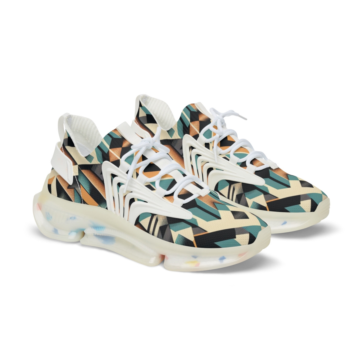 "AfroStride Kente Kicks" - Men's Mesh Sneaker