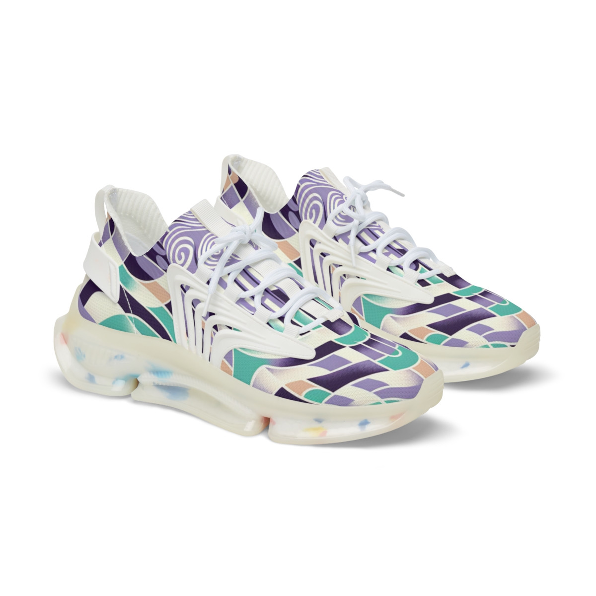 "Heritage Stride: Kente Royale Sneakers" - Men's Mesh Sneaker