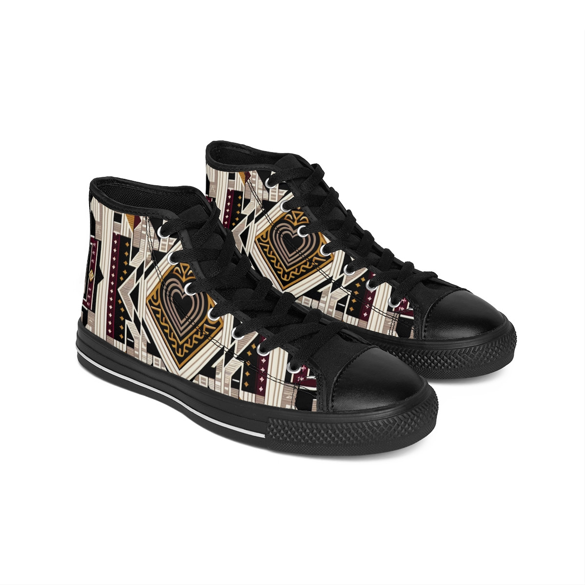 "AfroDash Kente Kicks" - Women's Classic Sneakers