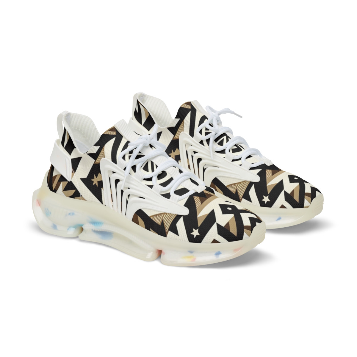 "AfroStride Kente Kicks" - Men's Mesh Sneaker