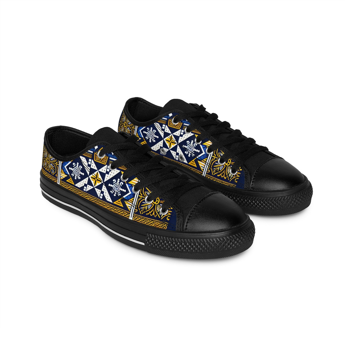 "VibrantStride AfroFusion Sneakers" - Women's Sneakers