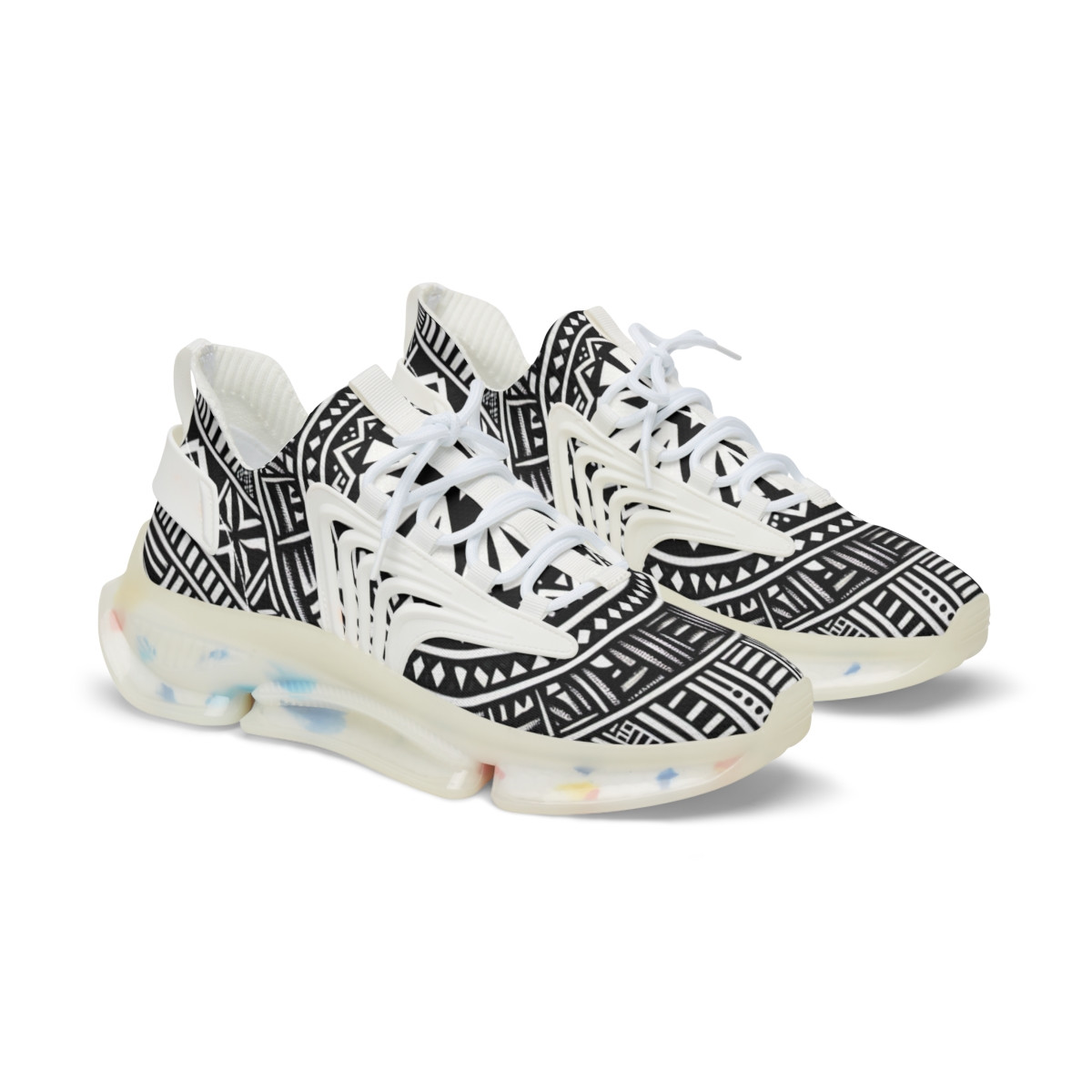 "AfroFusion Kente Kicks" - Men's Mesh Sneaker