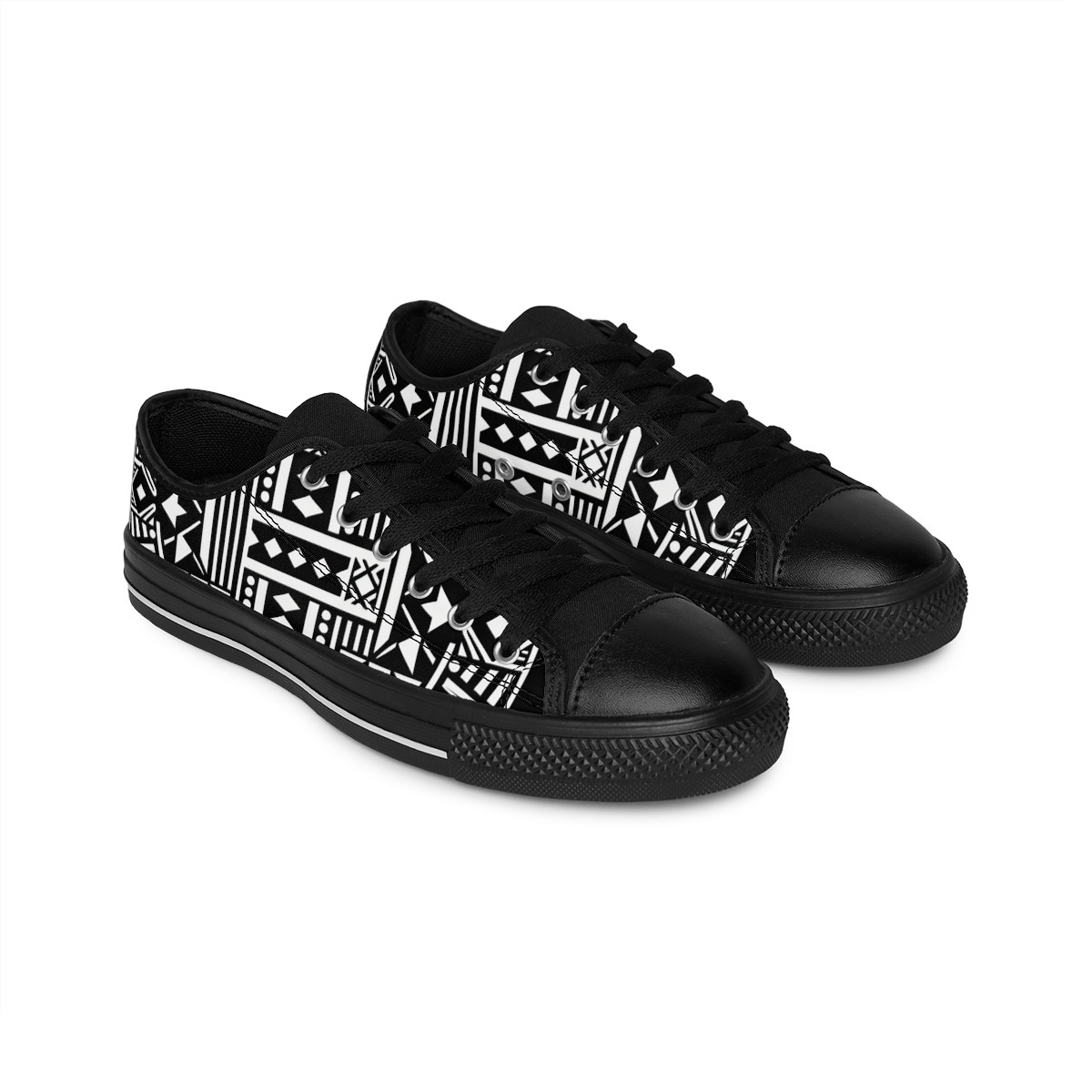 "AfroStride Kente Kicks" - Women's Sneakers