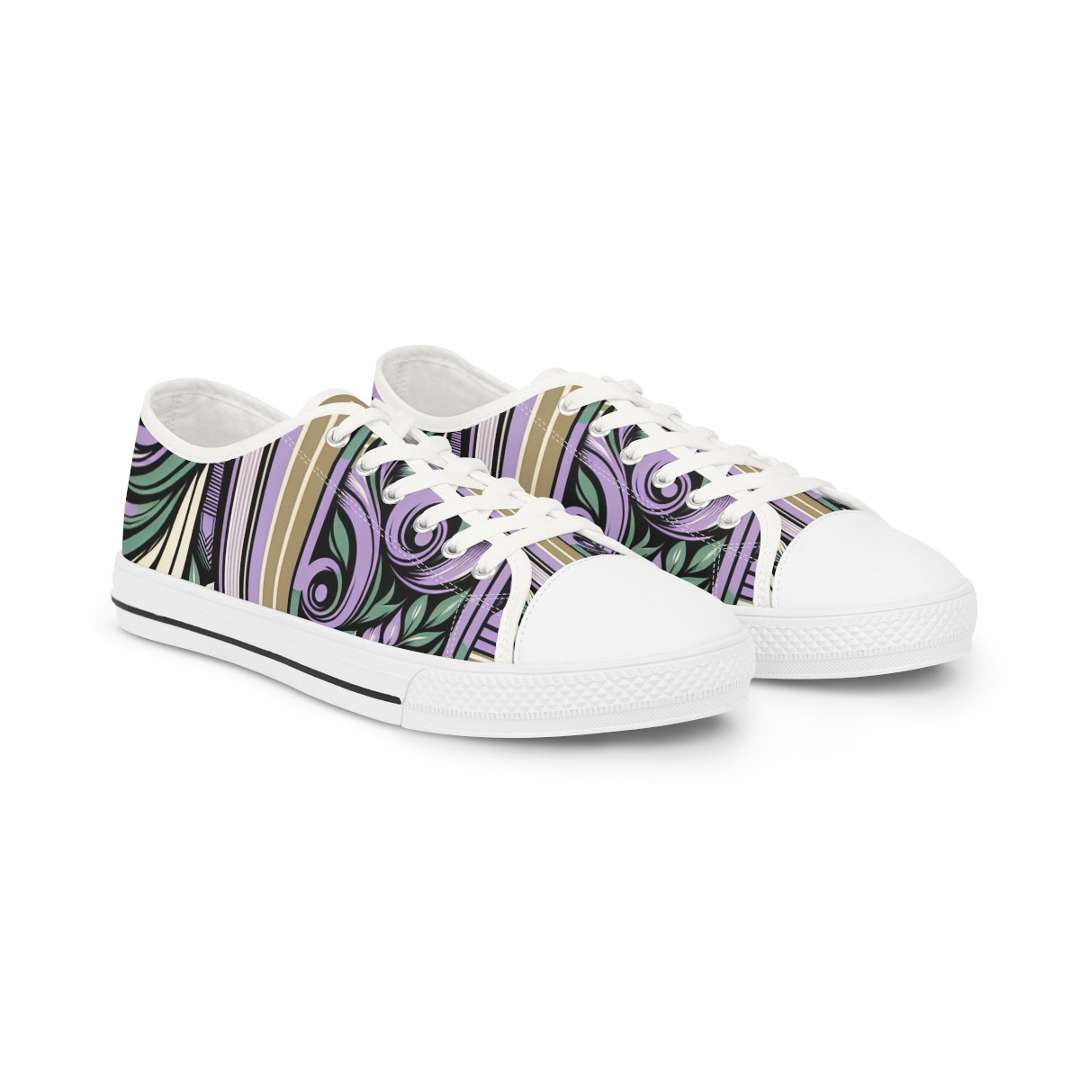 "AfroFusion Kente Kicks" - Men's Lowtop Sneakers