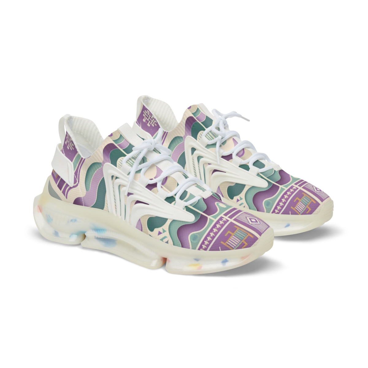 "AfroVerve Kente Kicks" - Men's Mesh Sneaker
