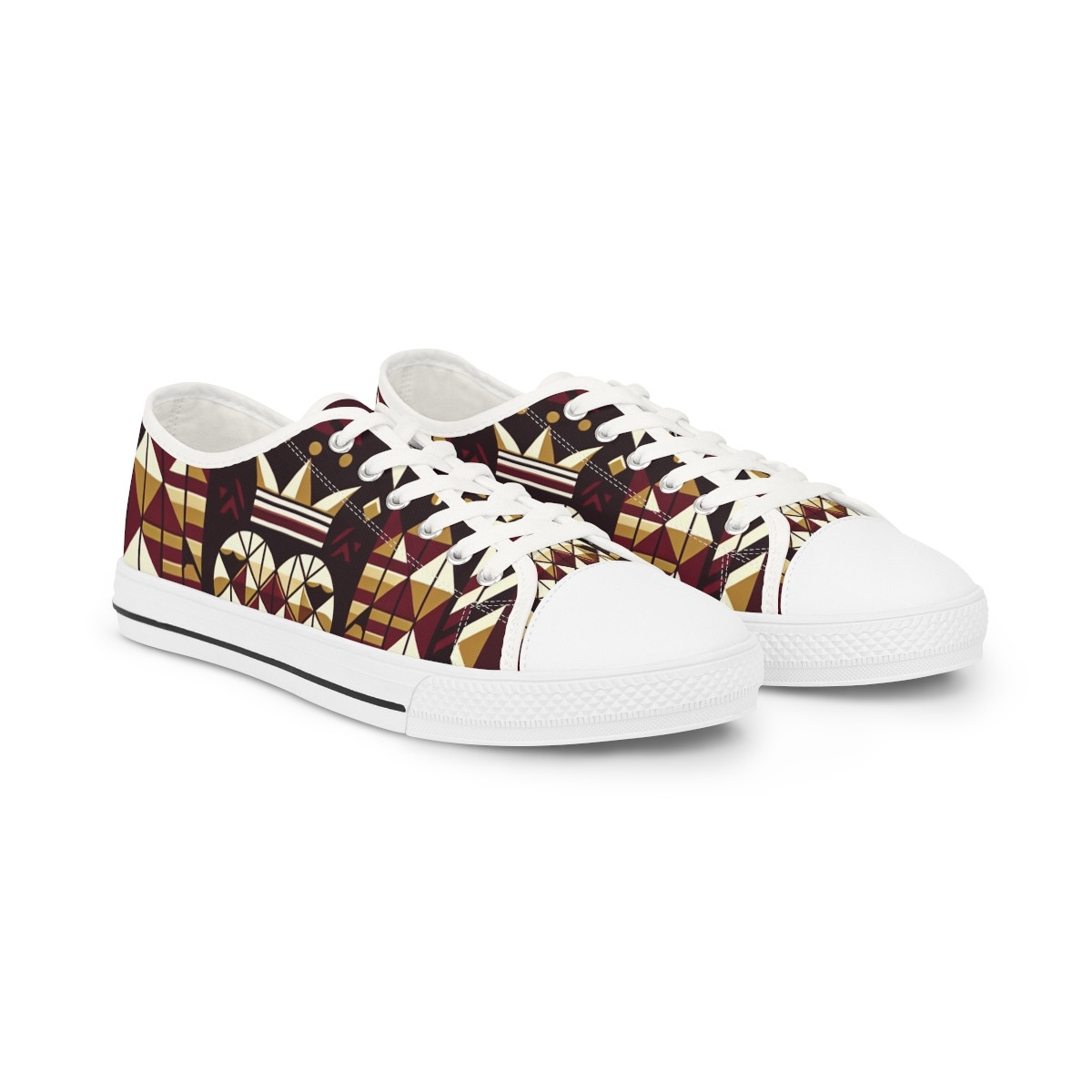 AfroFusion Kente Kicks - Men's Lowtop Sneakers