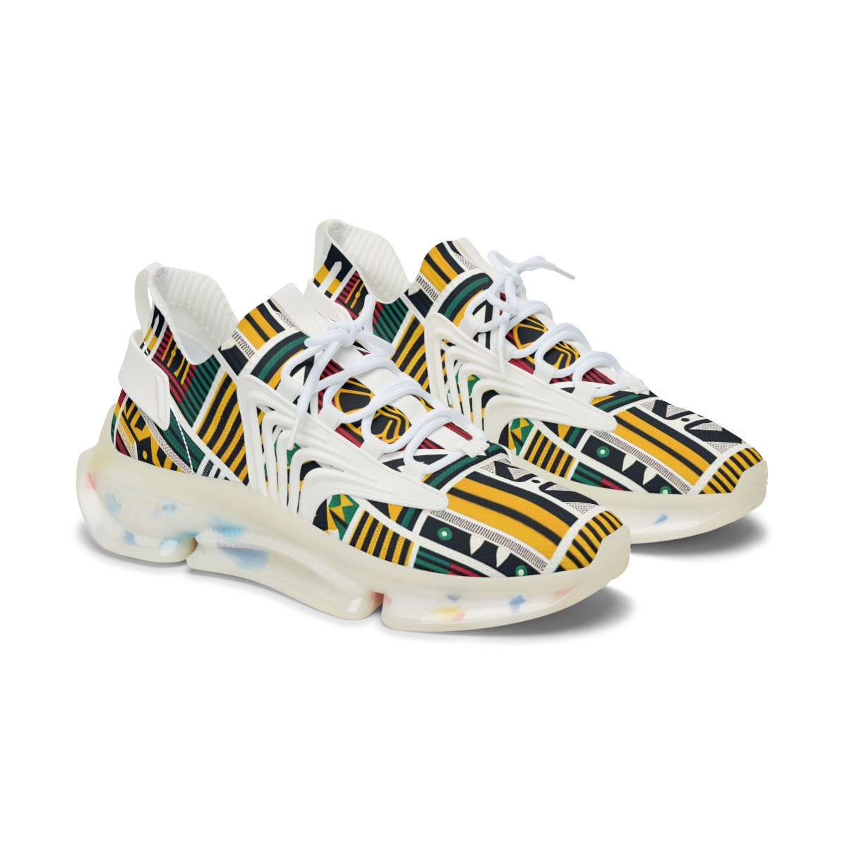 AfroStride Kente Kicks - Women's Mesh Sneaker