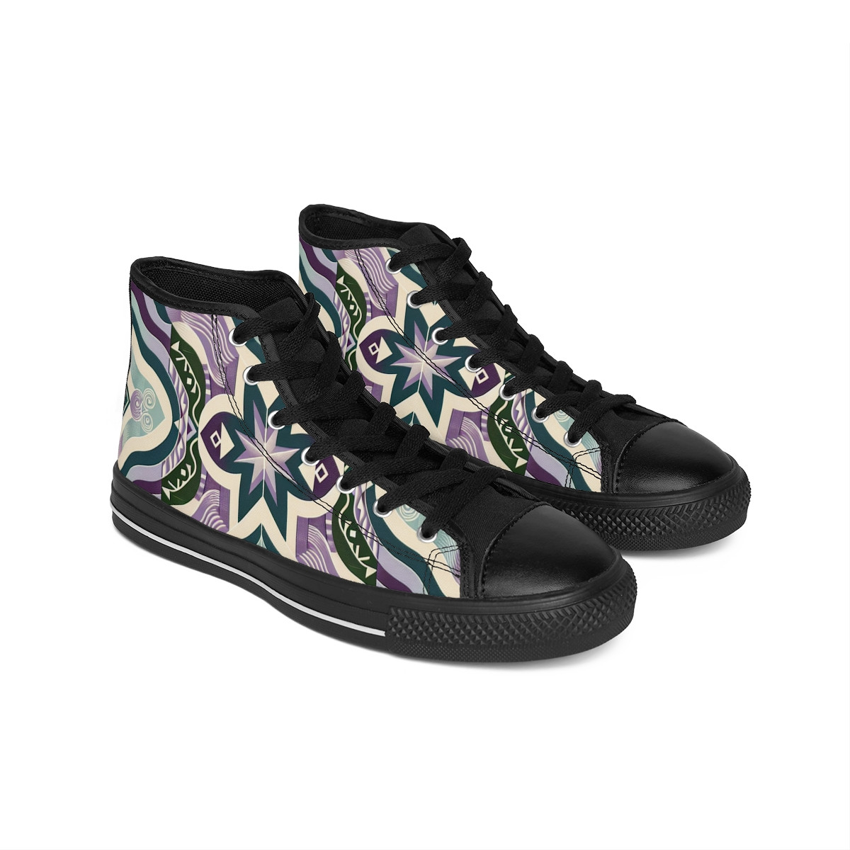 "Ashanti Stride" Kente Sneakers - Women's Classic Sneakers
