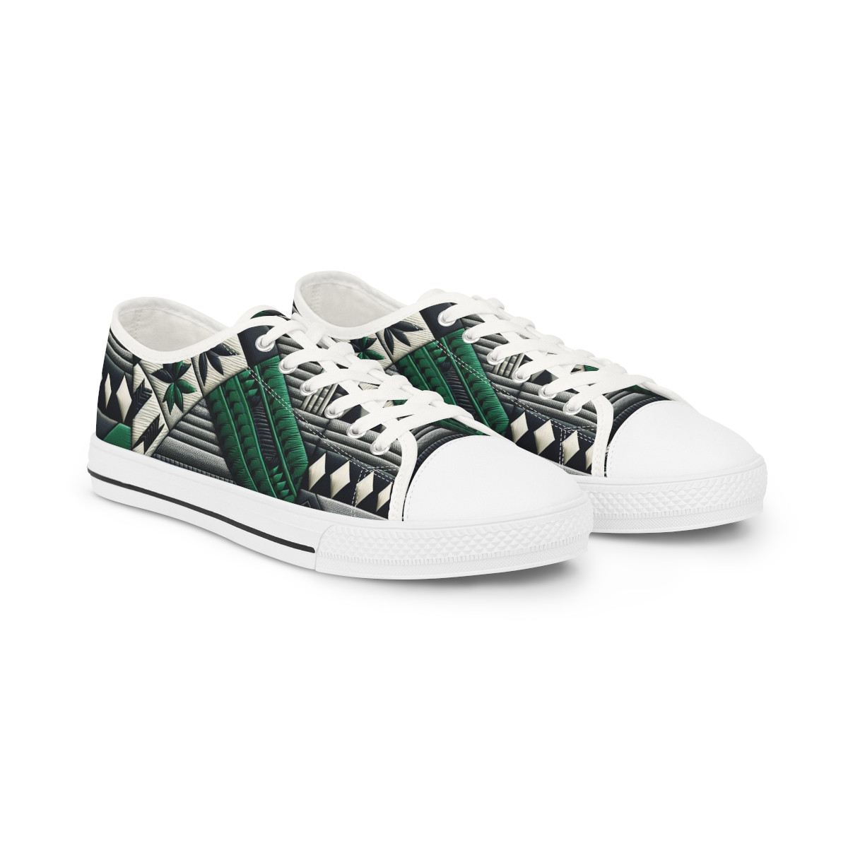 "AfroVibes Kente Kicks" - Men's Lowtop Sneakers