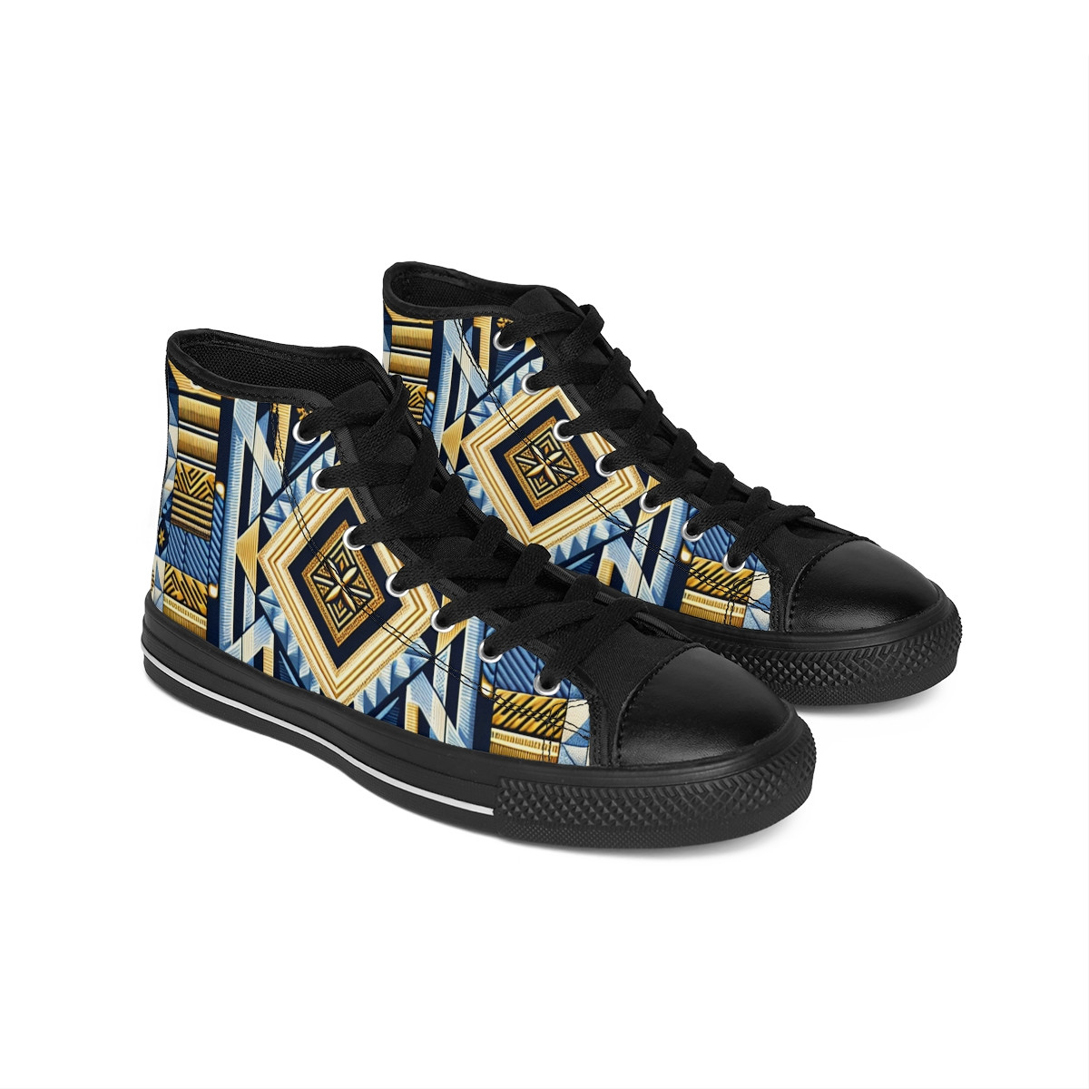 "AfroVerve Kente Kicks" - Women's Classic Sneakers