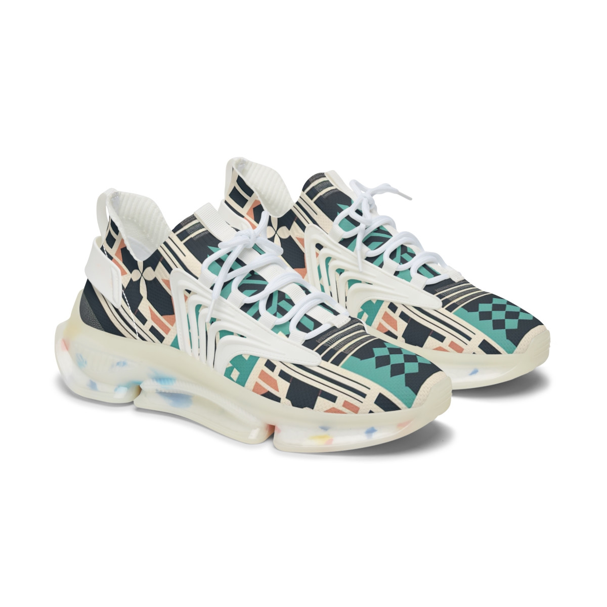 "AfroFusion Stride" - Women's Mesh Sneaker
