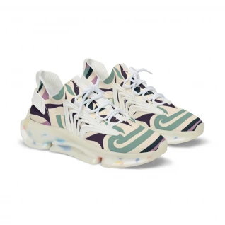 "AfroKicks: Kente Carnival" - Men's Mesh Sneaker