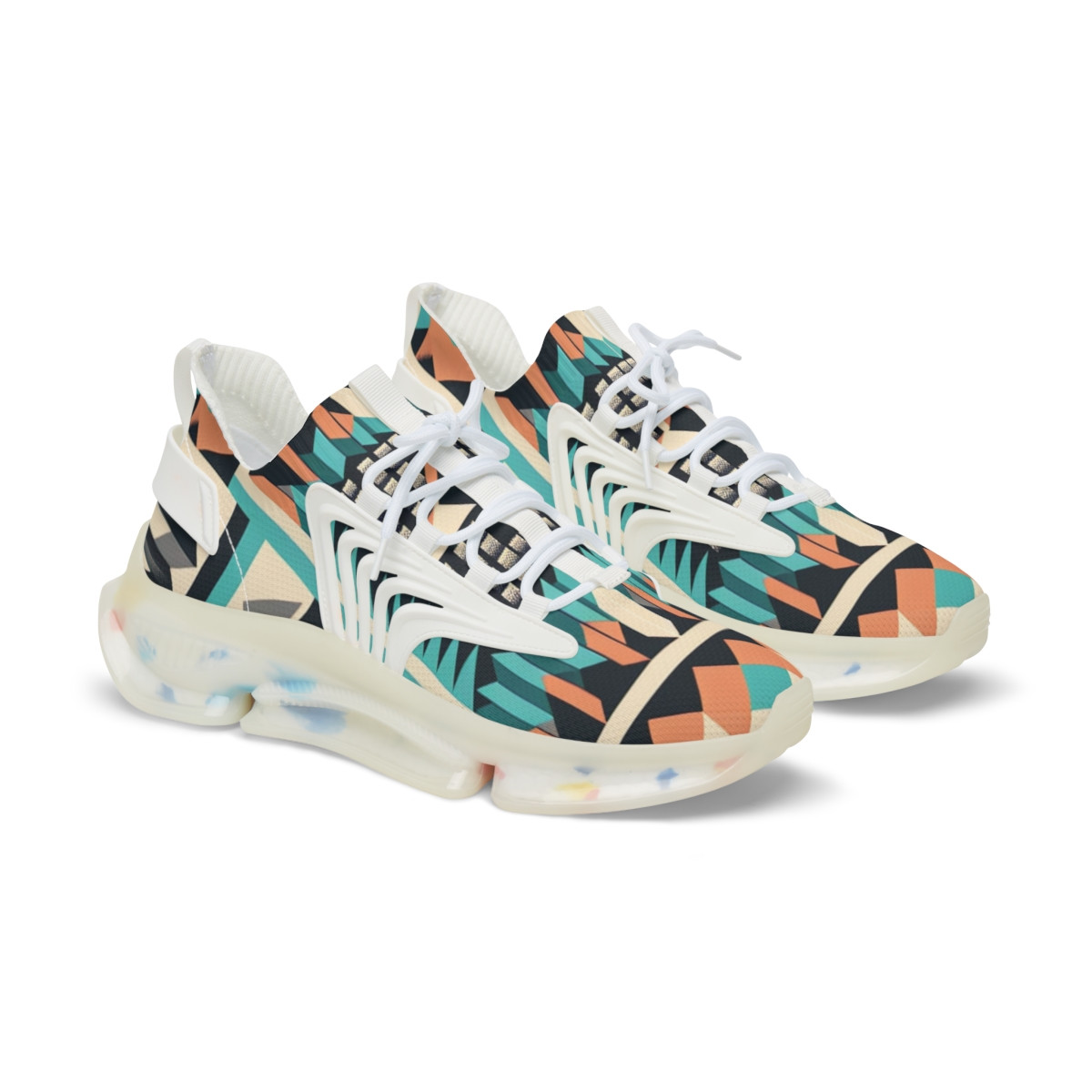 "Heritage Hustle Kente Kicks" - Men's Mesh Sneaker