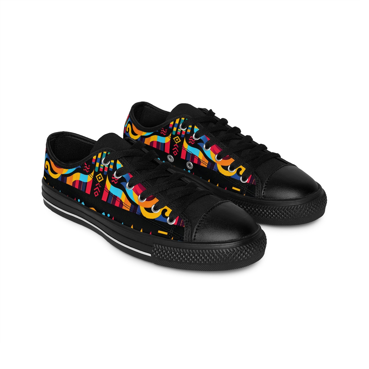 "AfroFusion Kente Kicks" - Men's Sneakers