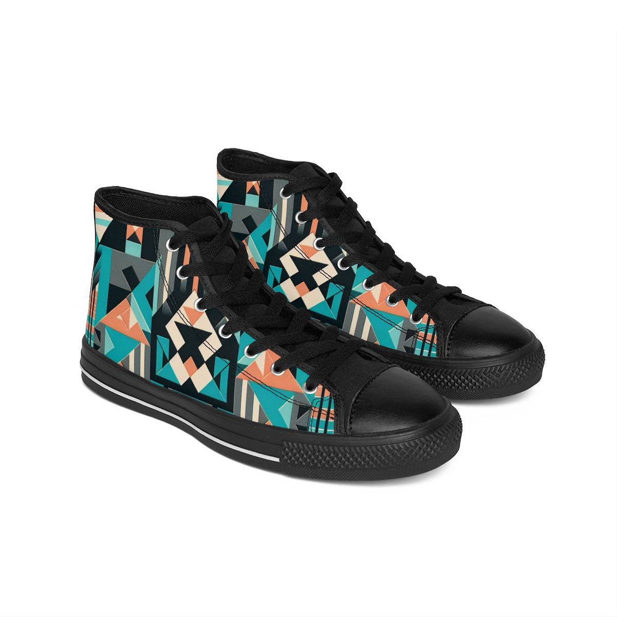 "AfroStride Kente Kicks" - Men's Classic Sneakers