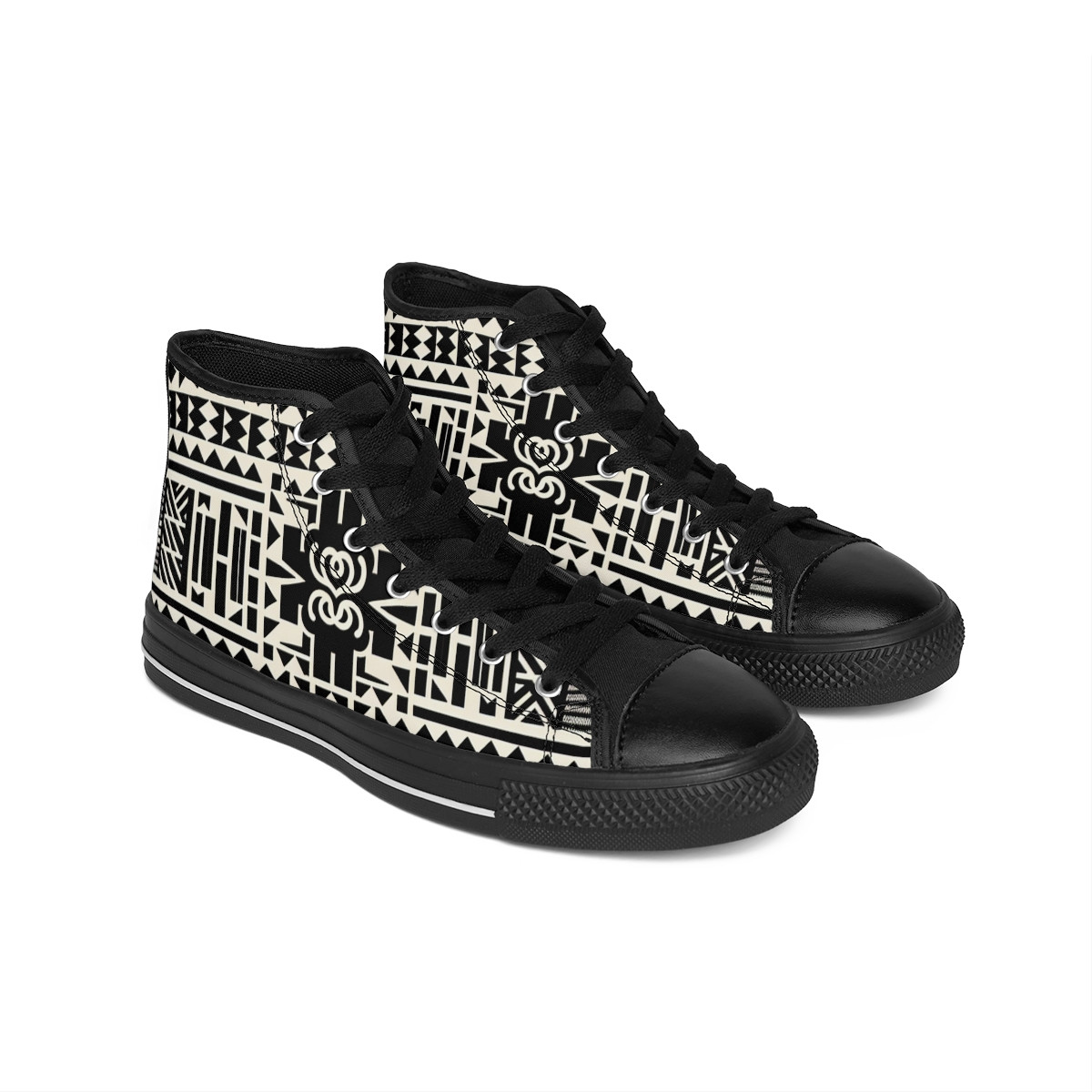"AfroStride Kente Kicks" - Women's Classic Sneakers