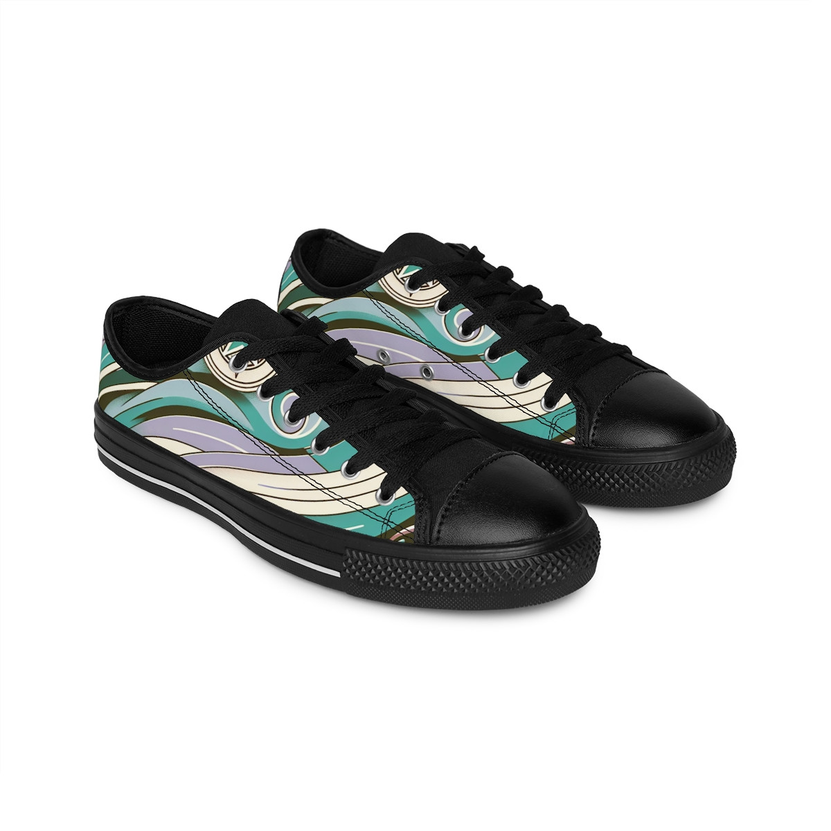 "AfroStride Kente Kicks" - Women's Sneakers