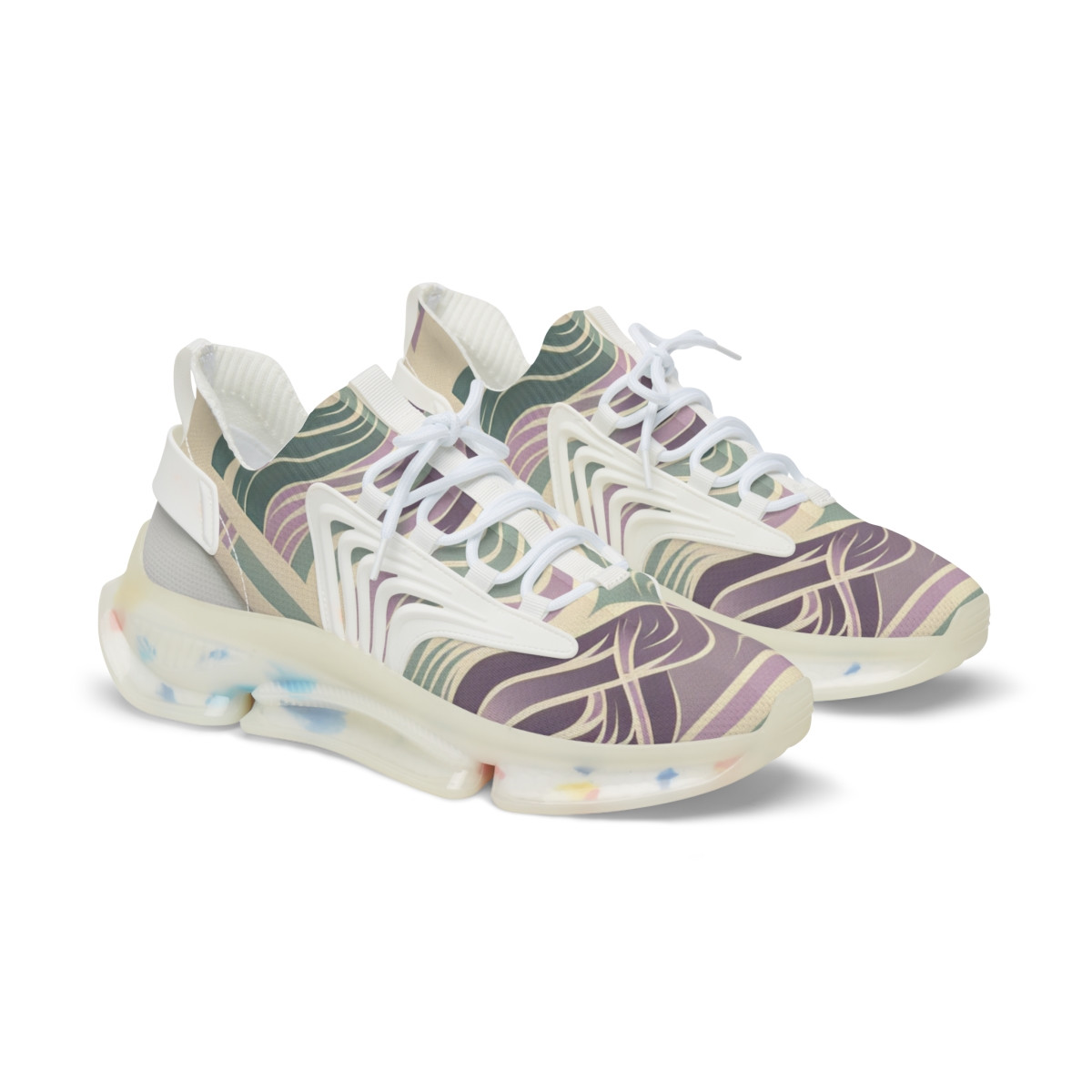 "AfroPulse Kente Kicks" - Men's Mesh Sneaker