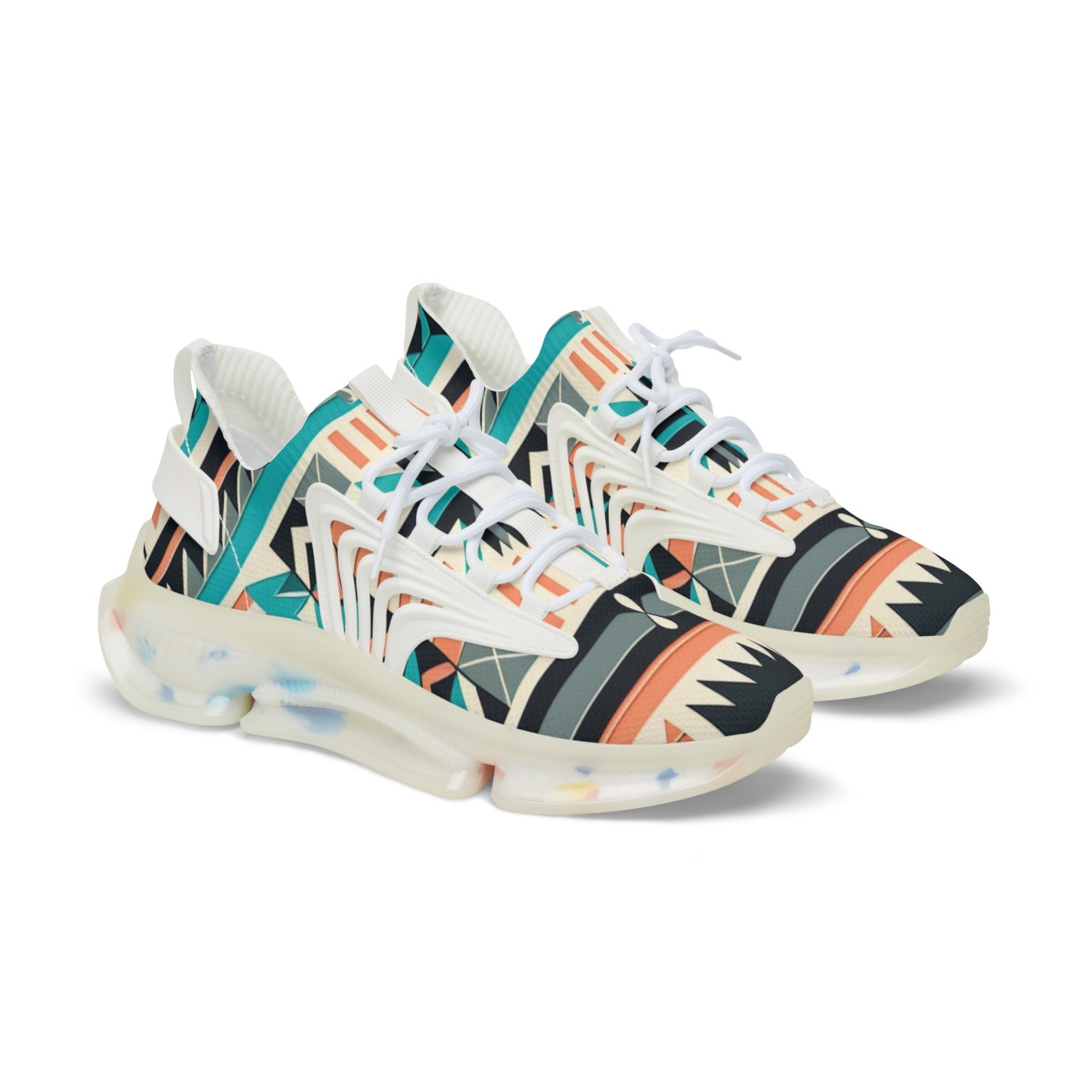 "HeritageStride Kente Kicks" - Men's Mesh Sneaker