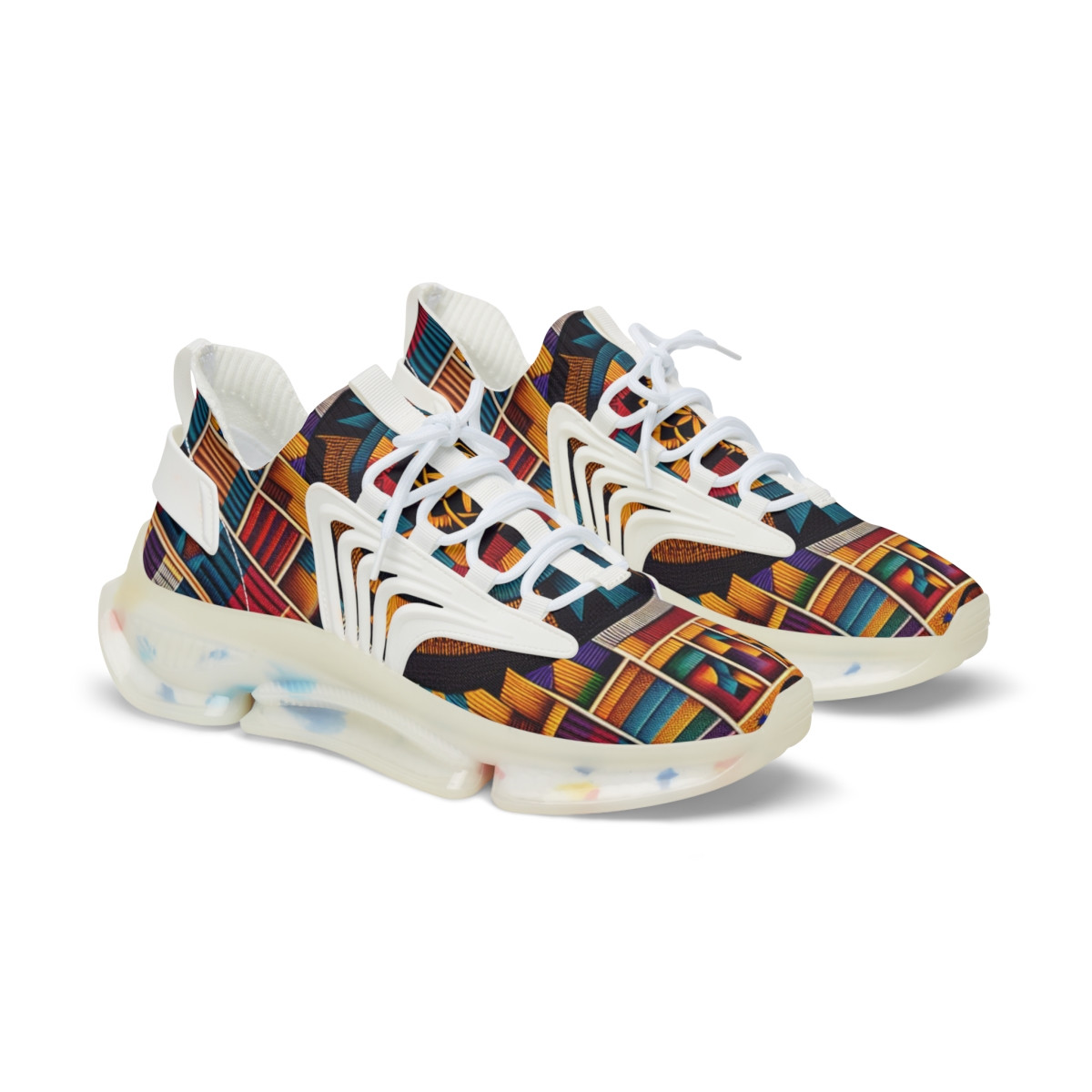 "AfroCentric Rhythm Kicks" - Men's Mesh Sneaker