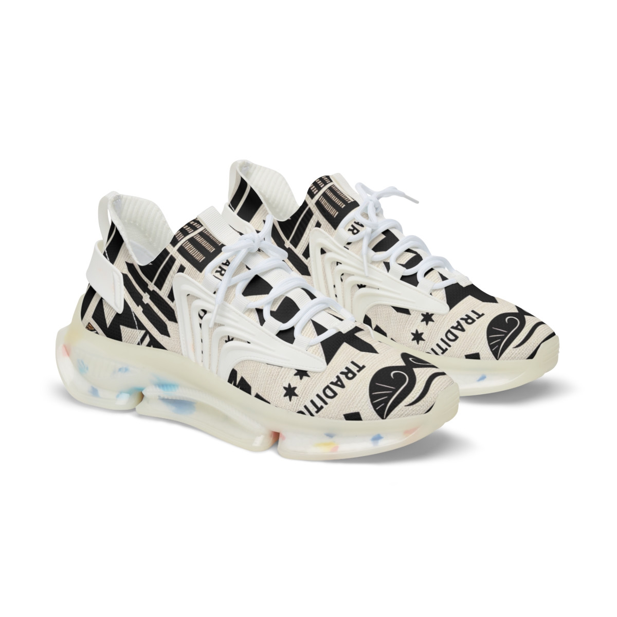 "Heritage Stride: Kente Kicks" - Men's Mesh Sneaker