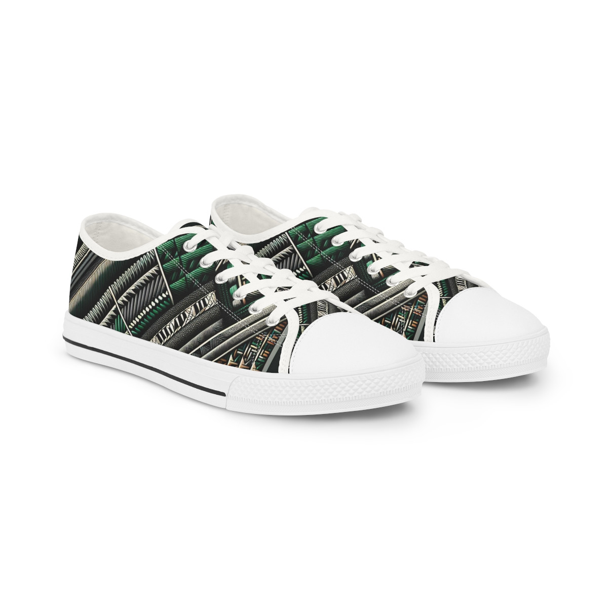 "AfroPulse Kente Kicks" - Men's Lowtop Sneakers