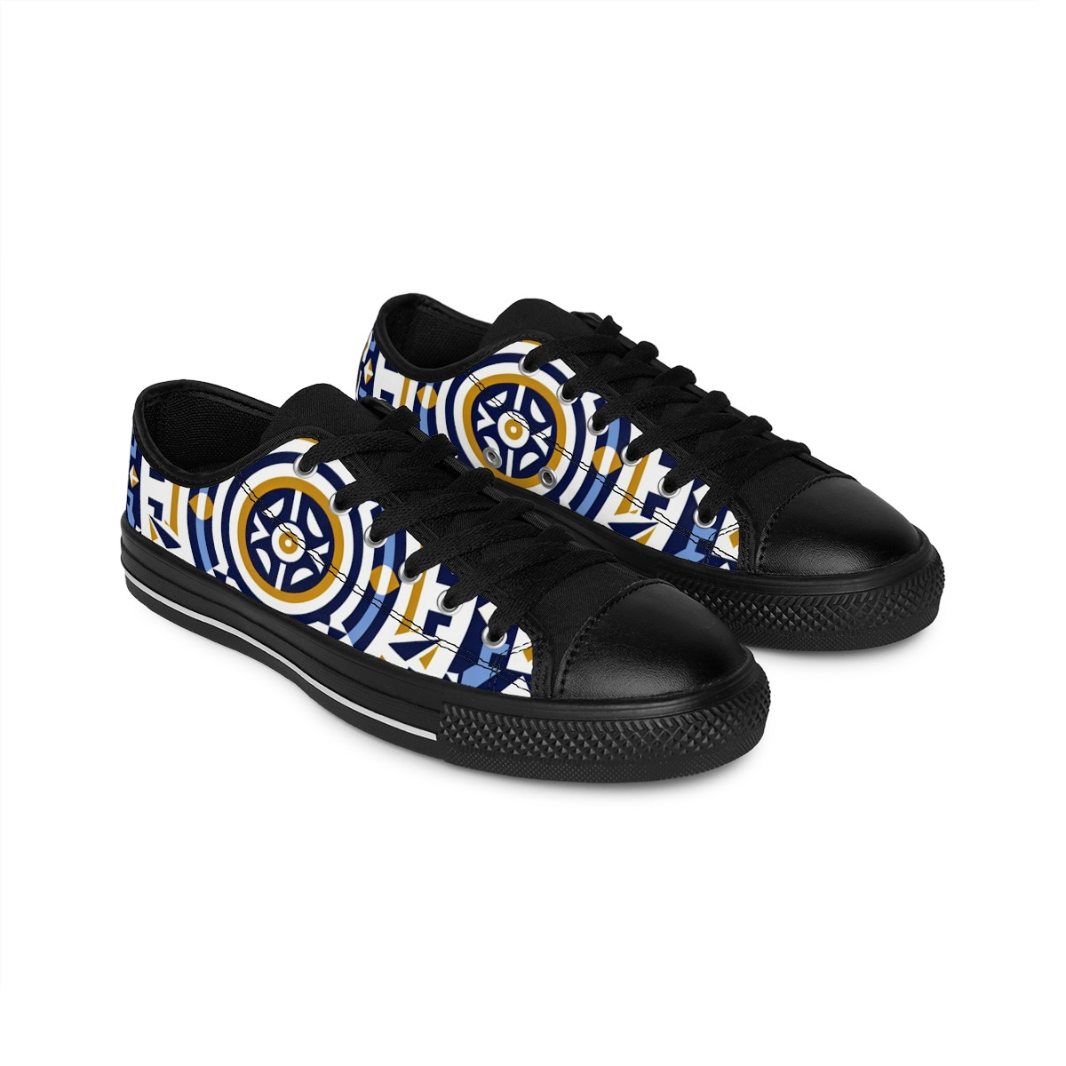"AfroVibez Kente Kicks" - Women's Sneakers