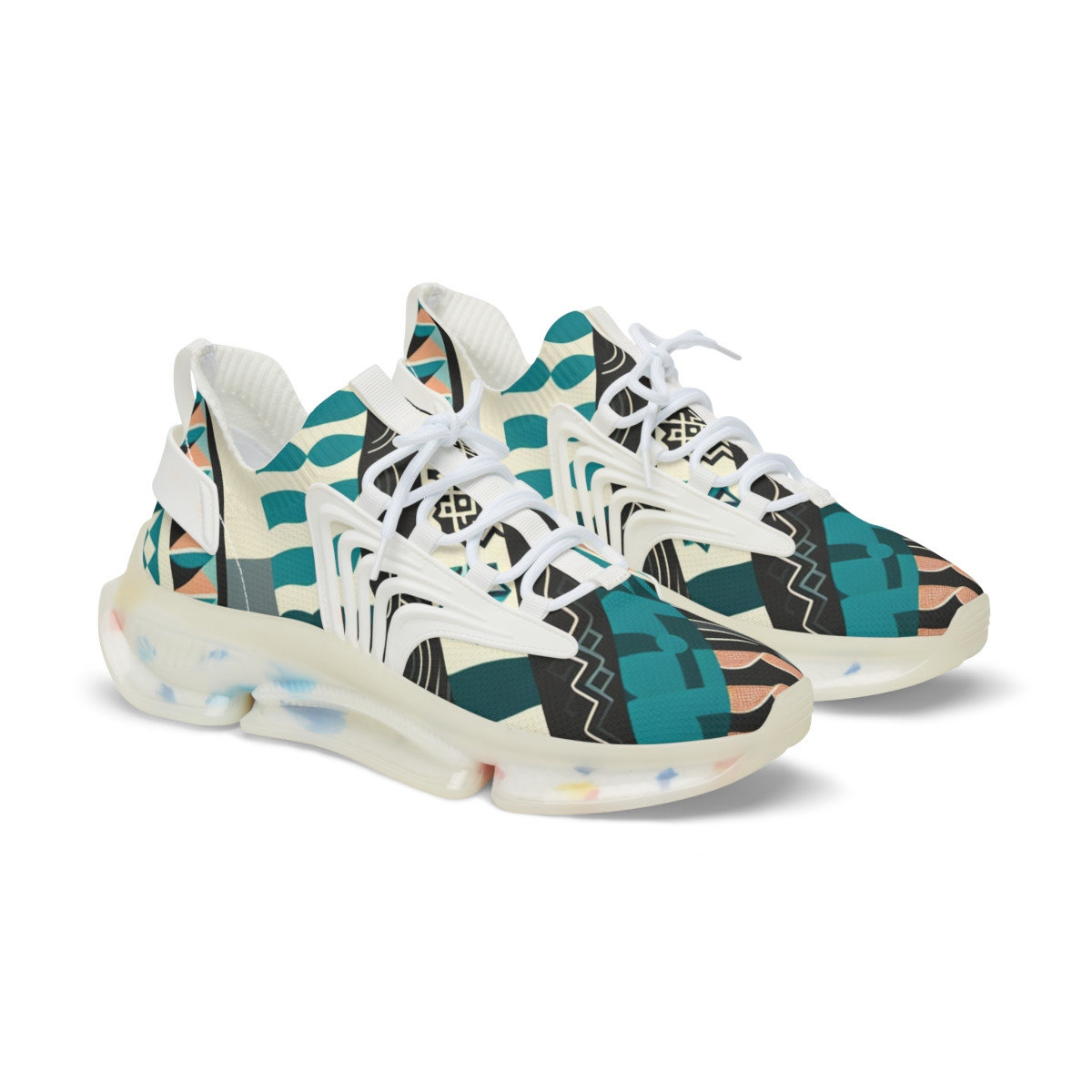 "AfroDazzle Kente Kicks" - Men's Mesh Sneaker