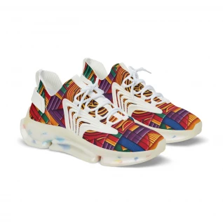 "AfroStride Kente Kicks" - Men's Mesh Sneaker
