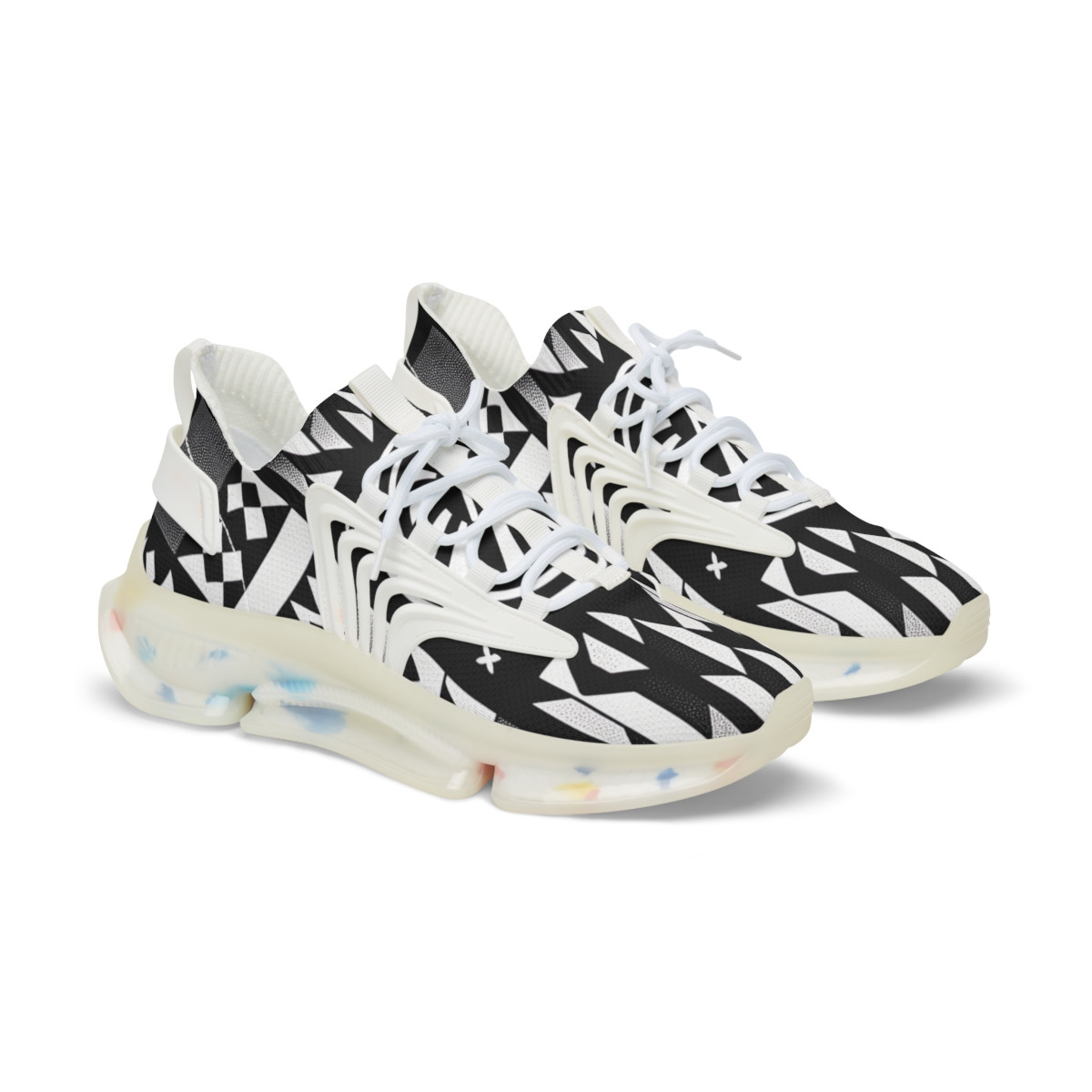 "AfroStride Kente Kicks" - Men's Mesh Sneaker