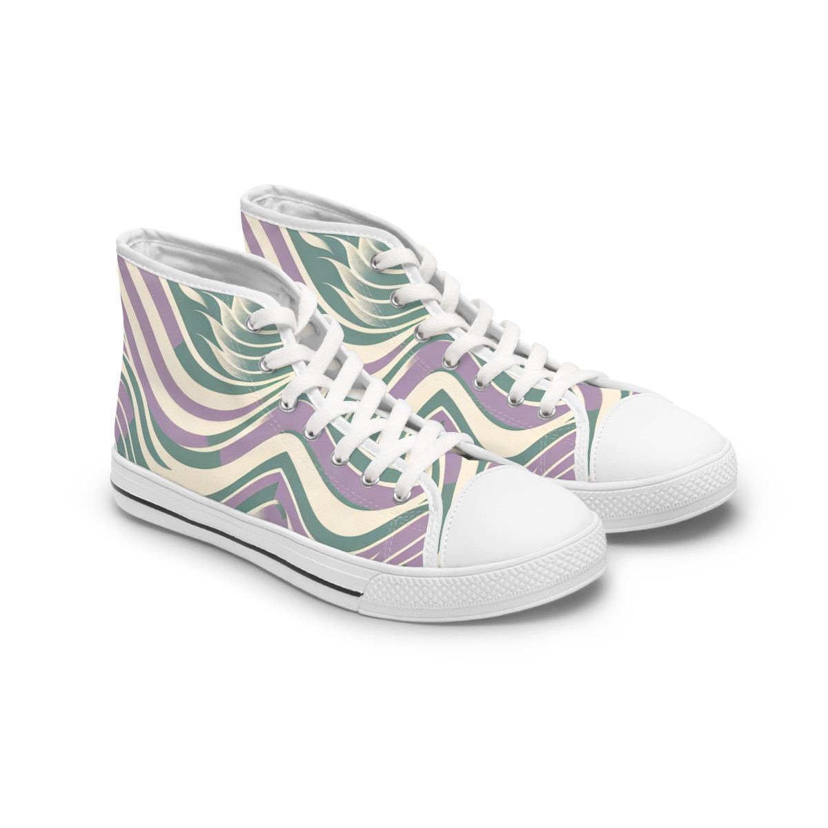 "AfroVerve Kente Kicks" - Womn's High top Sneakers