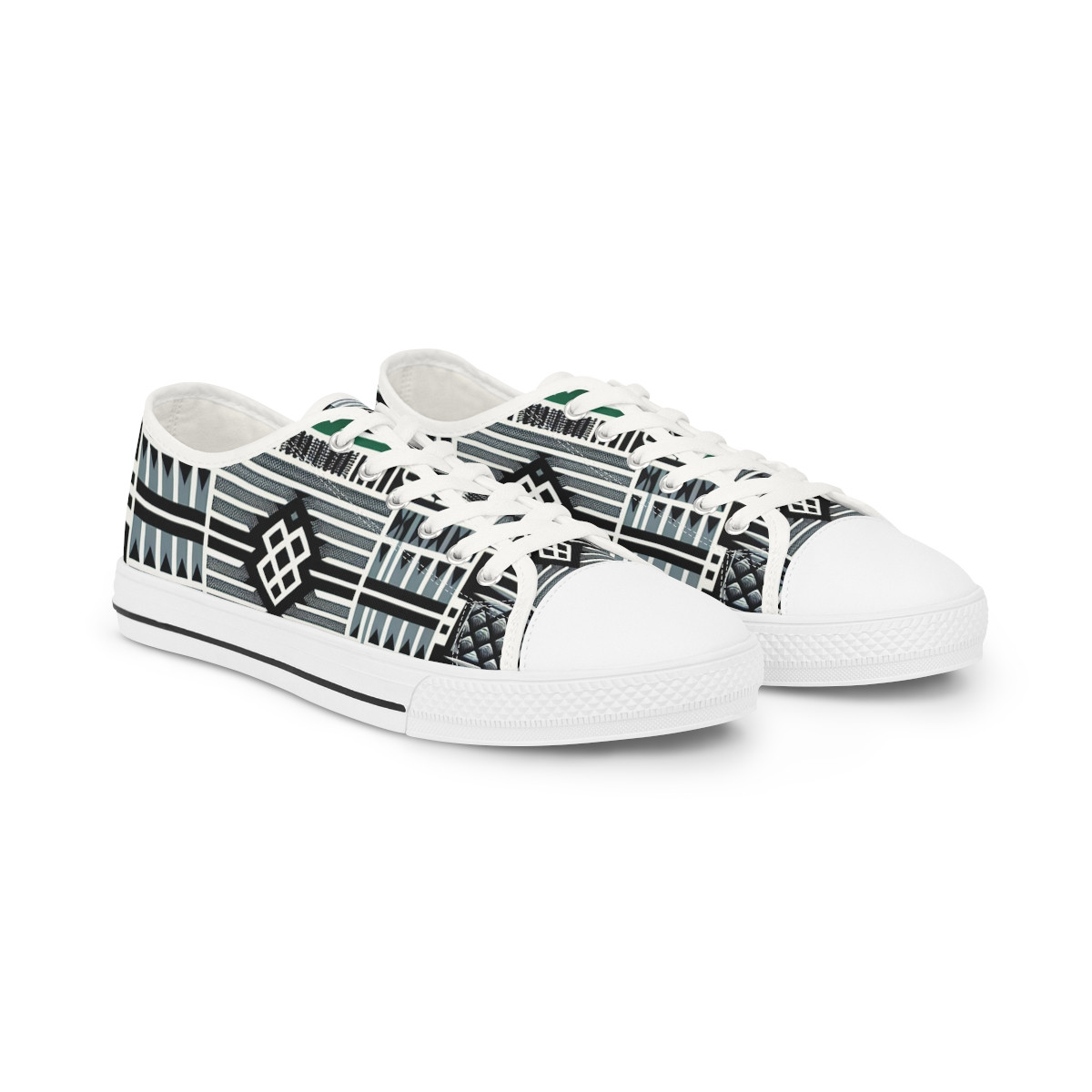 "AfroWave Kente Kicks" - Men's Lowtop Sneakers