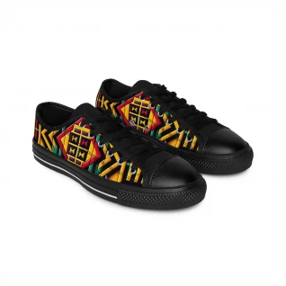 "AfroStride Kente Kicks" - Men's Sneakers