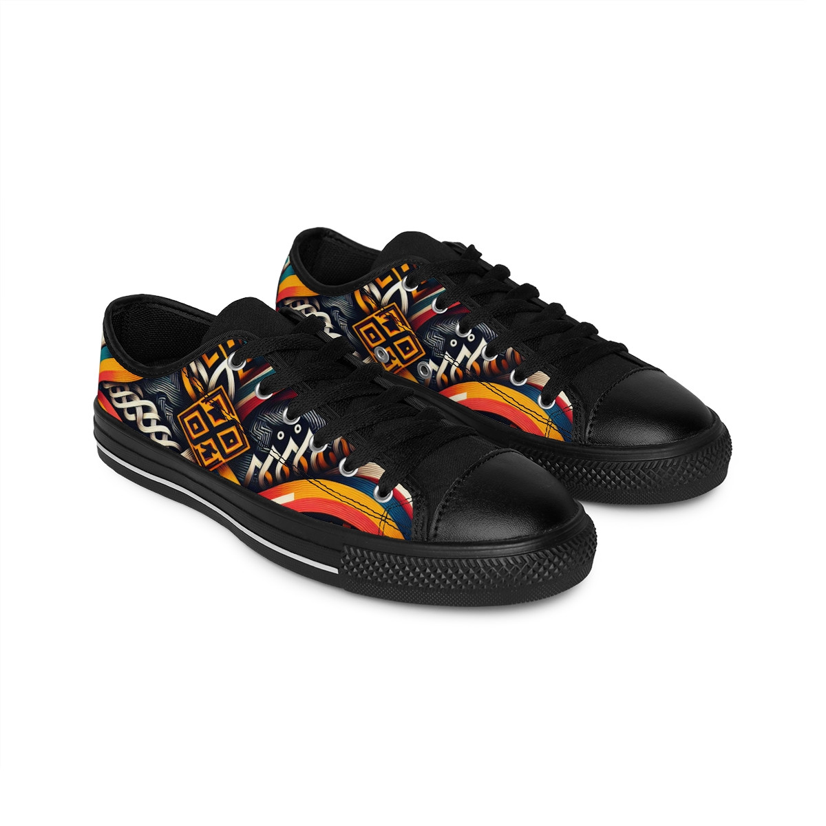 "AfroRhythm Kente Kicks" - Men's Sneakers