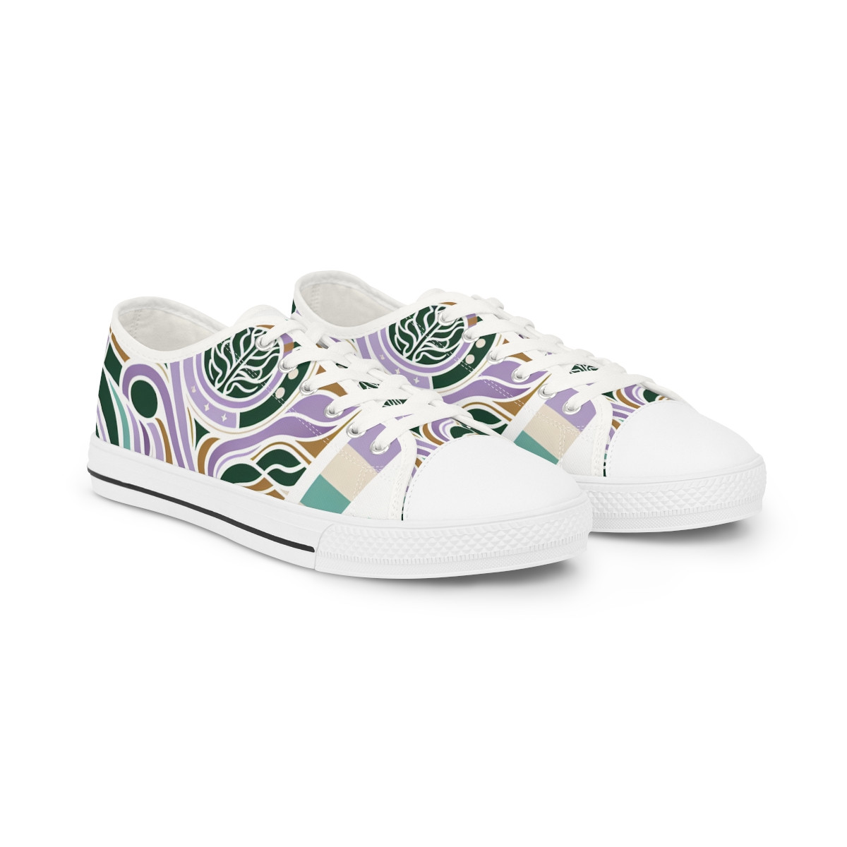 "AfroStride Kente Kicks" - Men's Lowtop Sneakers