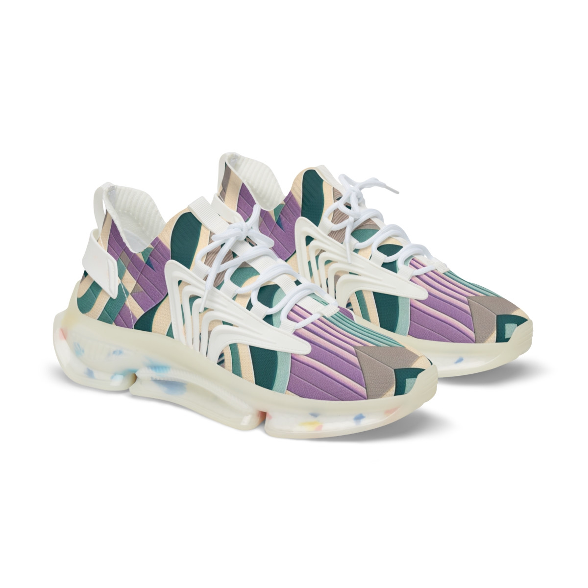 "Heritage Stride Kente Sneakers" - Men's Mesh Sneaker