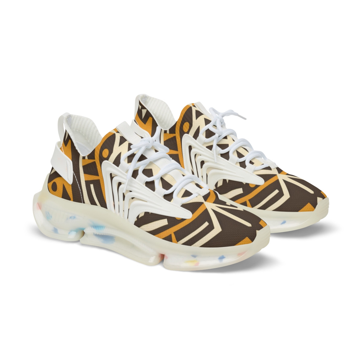 "AfroDynasty Kente Kicks" - Men's Mesh Sneaker