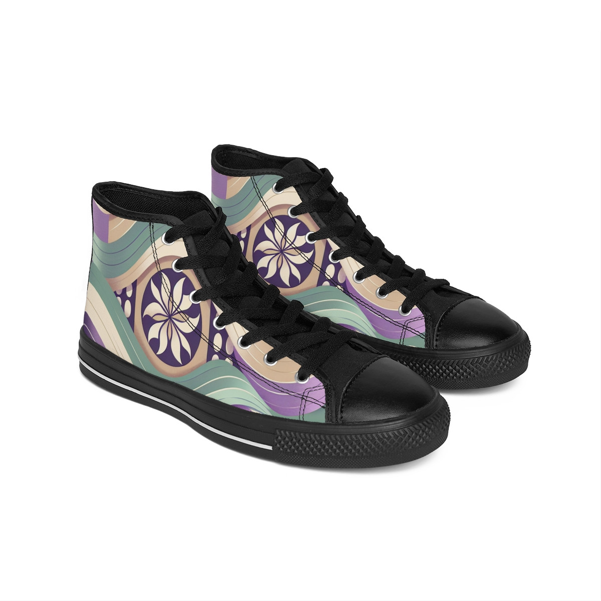 "AfroSprint Kente Kicks" - Women's Classic Sneakers