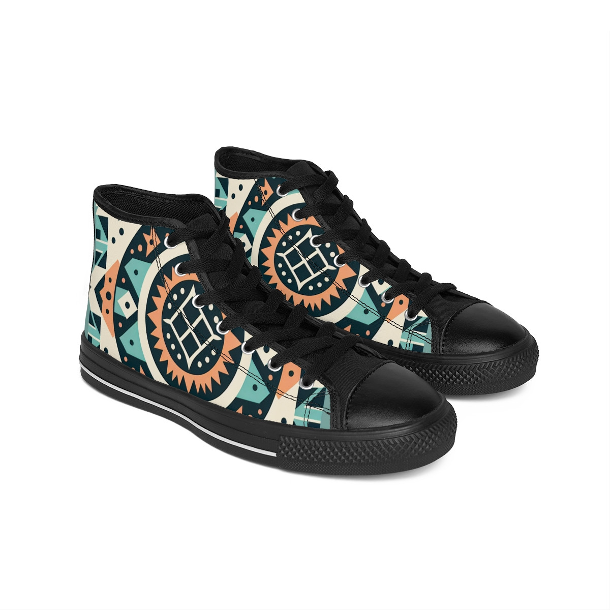 "AfroFusion Kente Kicks" - Men's Classic Sneakers