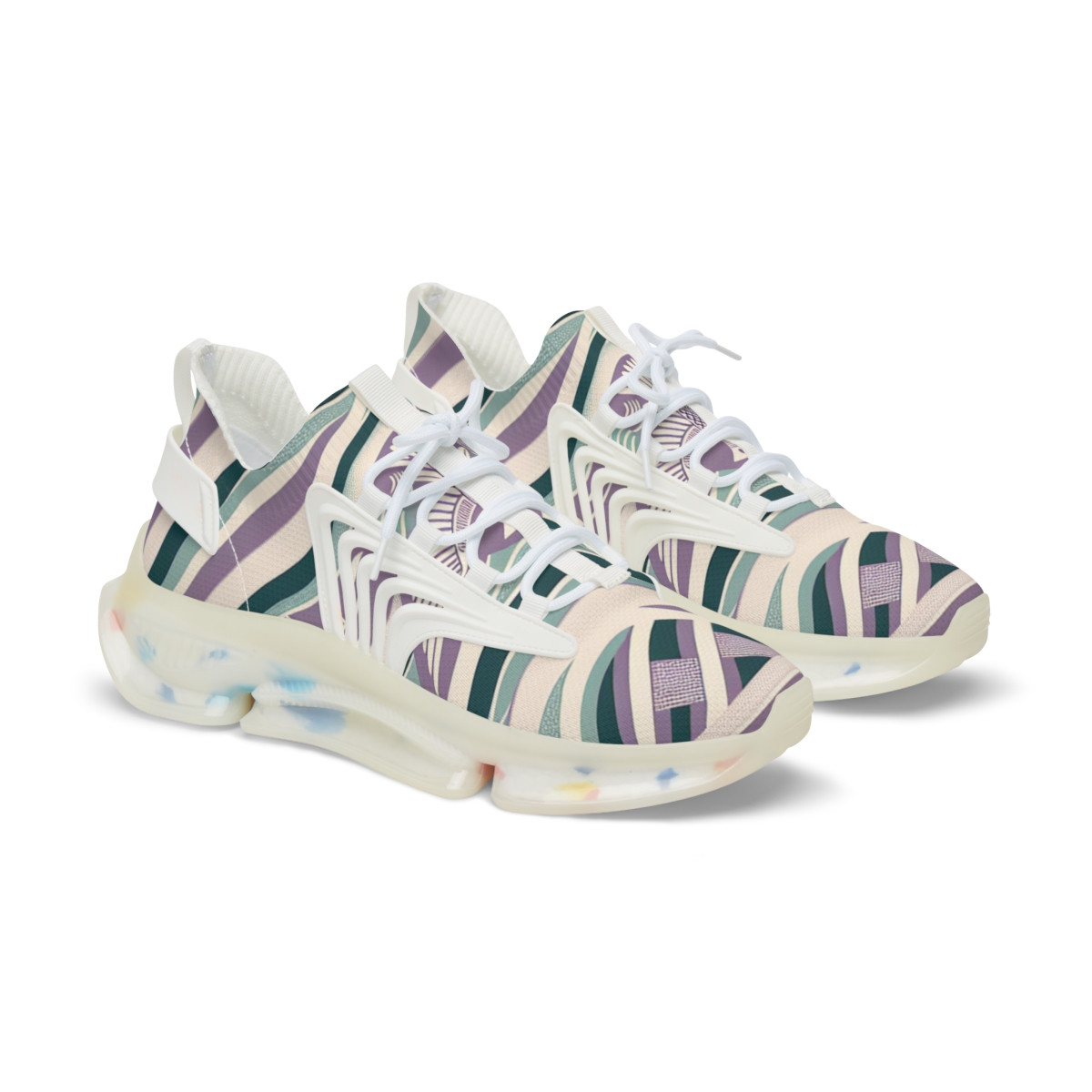 "AfroPulse Kente Kicks" - Men's Mesh Sneaker