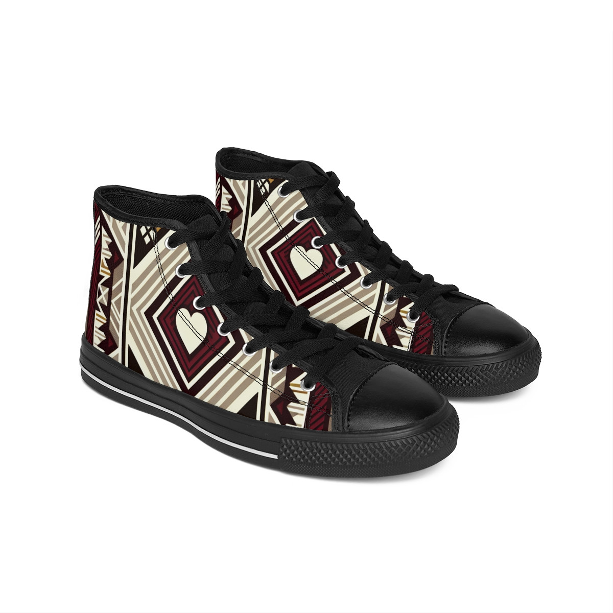 "AfroStride Kente Kicks" - Men's Classic Sneakers