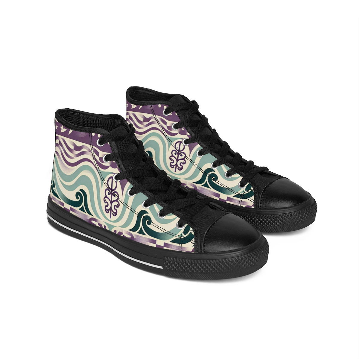 "AfroPride Kaleidoscope Kicks" - Women's Classic Sneakers