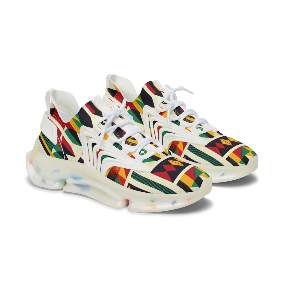 "Rhythm of Ghana Kente Kicks" - Women's Mesh Sneaker