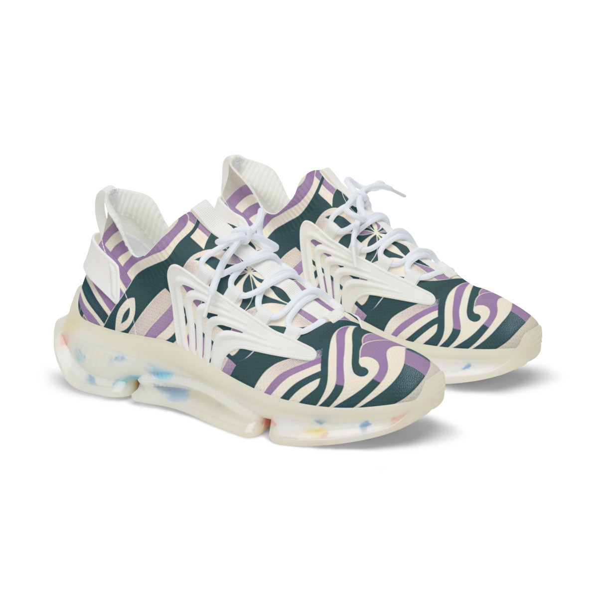 "AfroStride Kente Kicks" - Men's Mesh Sneaker