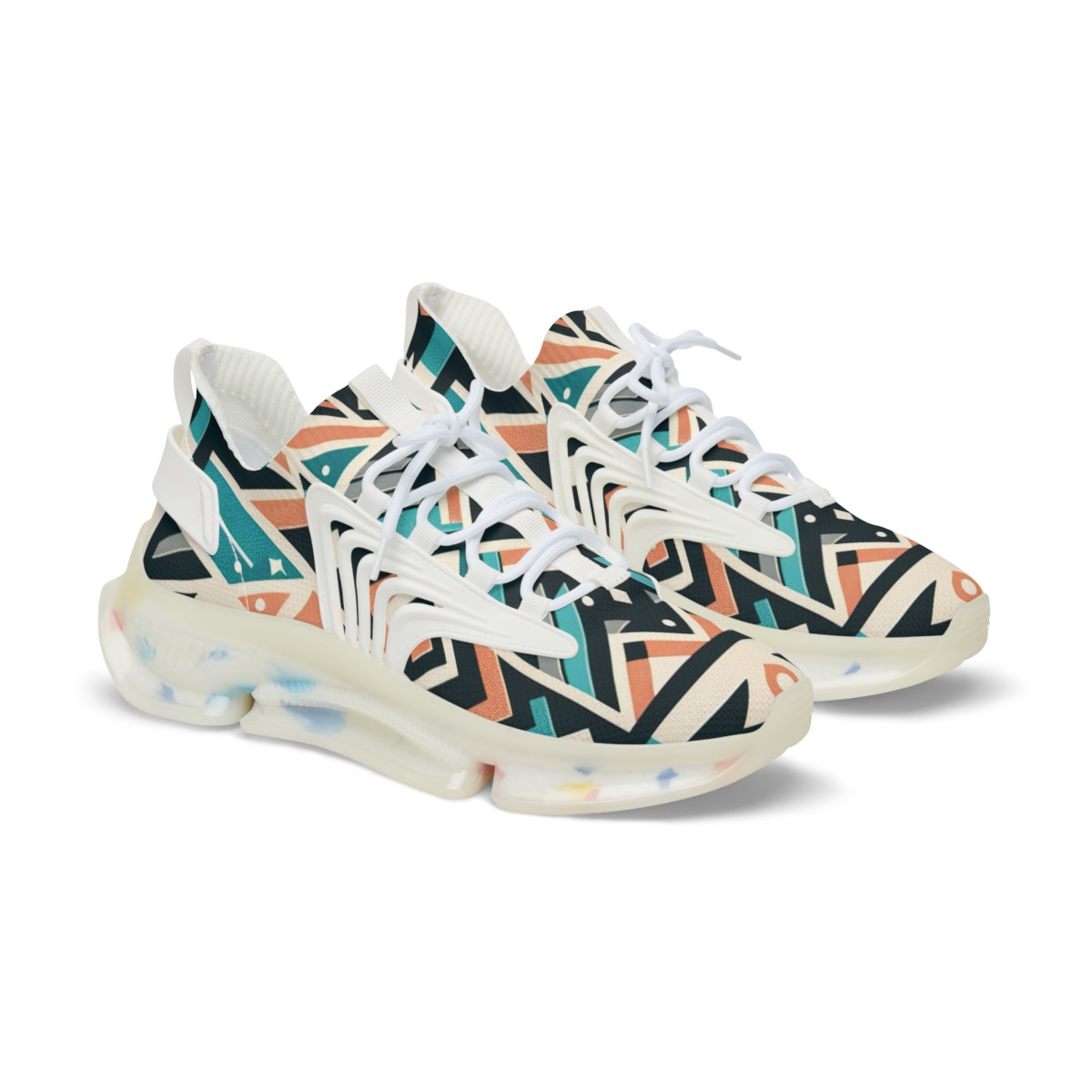"AfroLuxe Kente Kicks" - Men's Mesh Sneaker