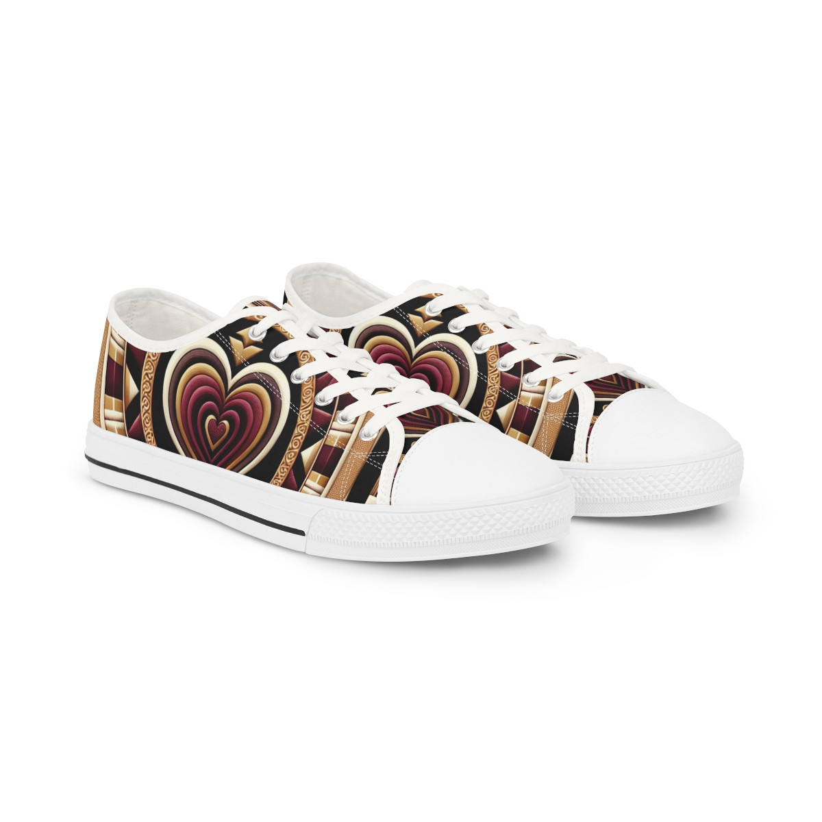 "Step in Rhythm Kente Kicks" - Men's Lowtop Sneakers