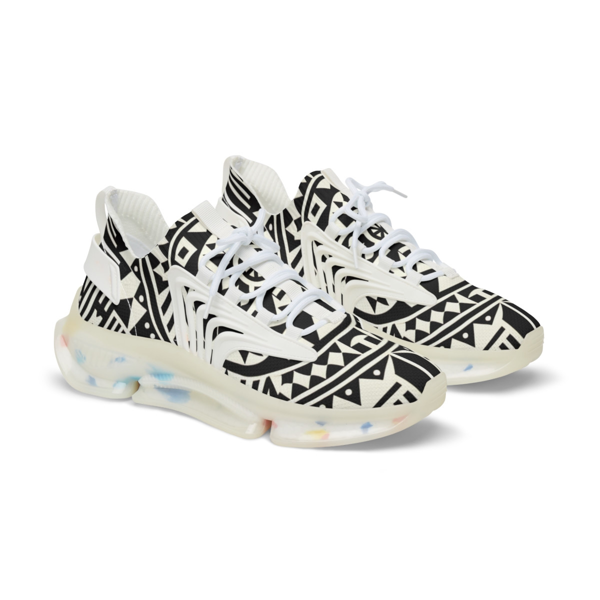 "AfroStride Kente Kicks" - Men's Mesh Sneaker