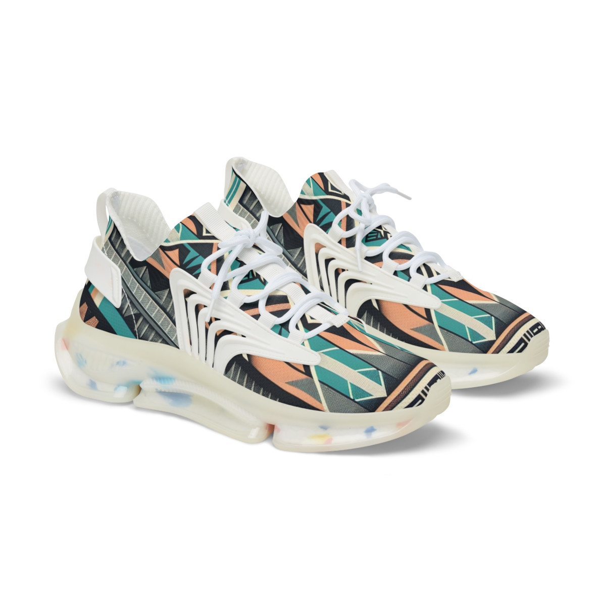 "AfroStride Kaleidoscope Kicks" - Men's Mesh Sneaker