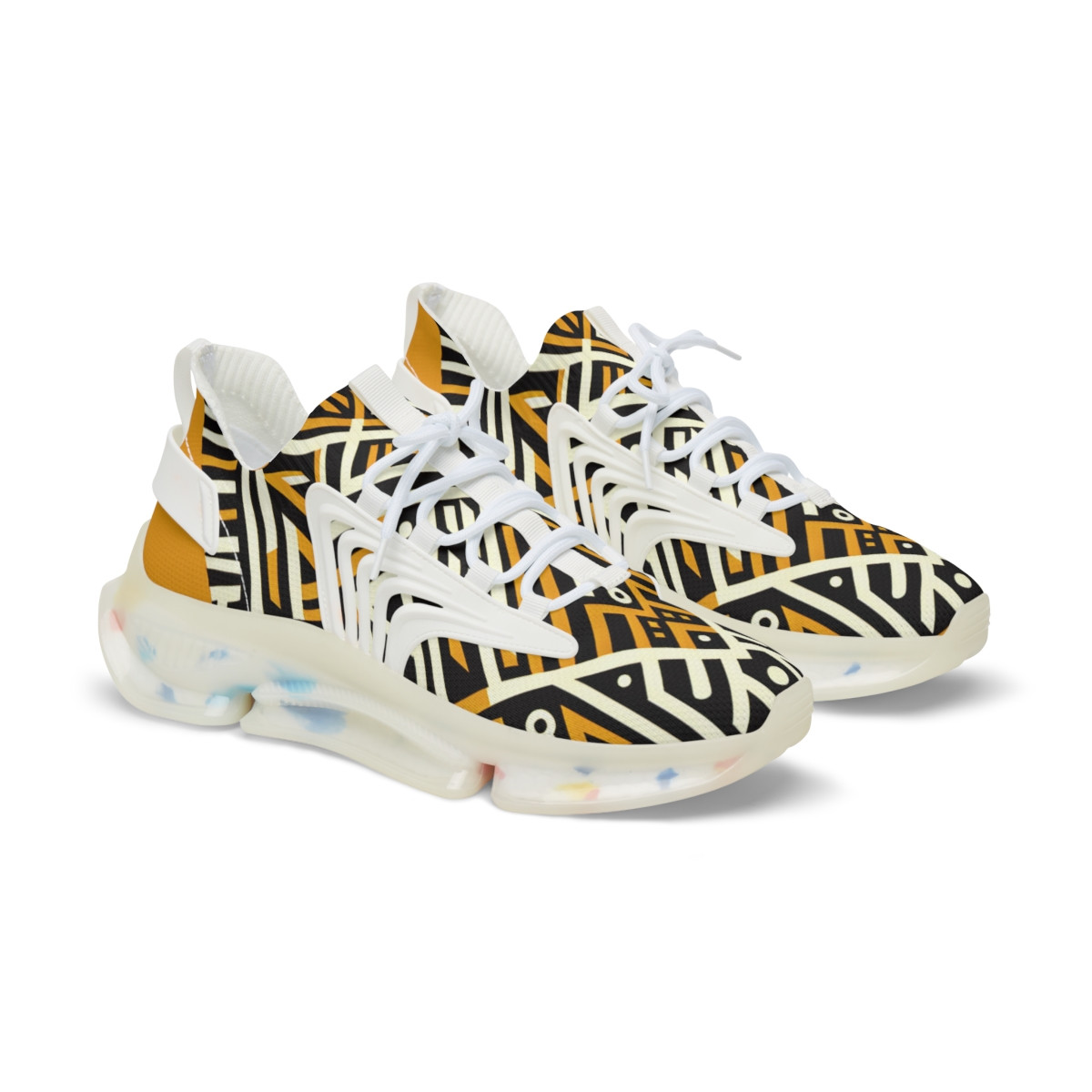 "AfroStride Kente Kicks" - Men's Mesh Sneaker